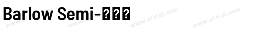 Barlow Semi字体转换